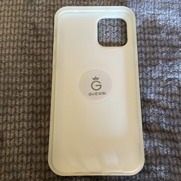 GVIEWIN Metal Kickstand for iphone 12 6.1 (White/Gold) - Picture 2 of 5